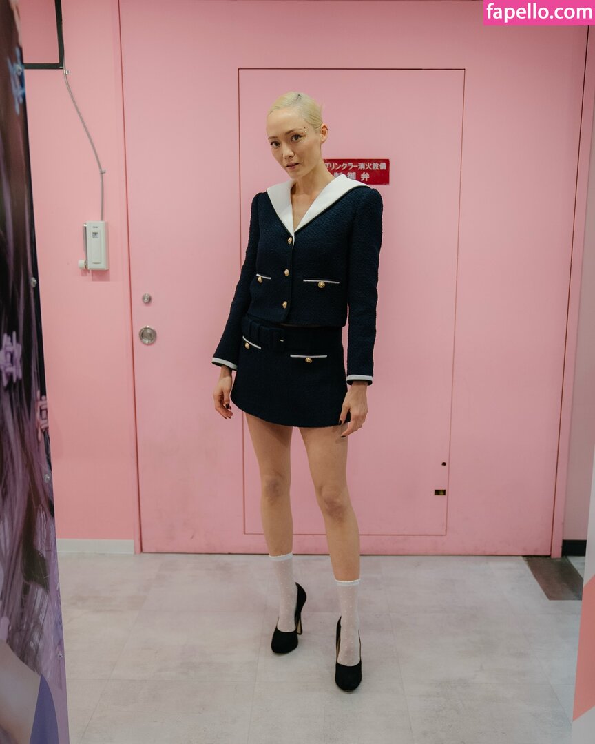 Pom Klementieff mini skirt